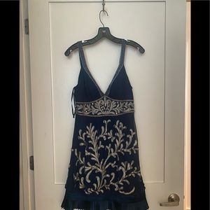 Sue Wong Navy beaded dress size 6